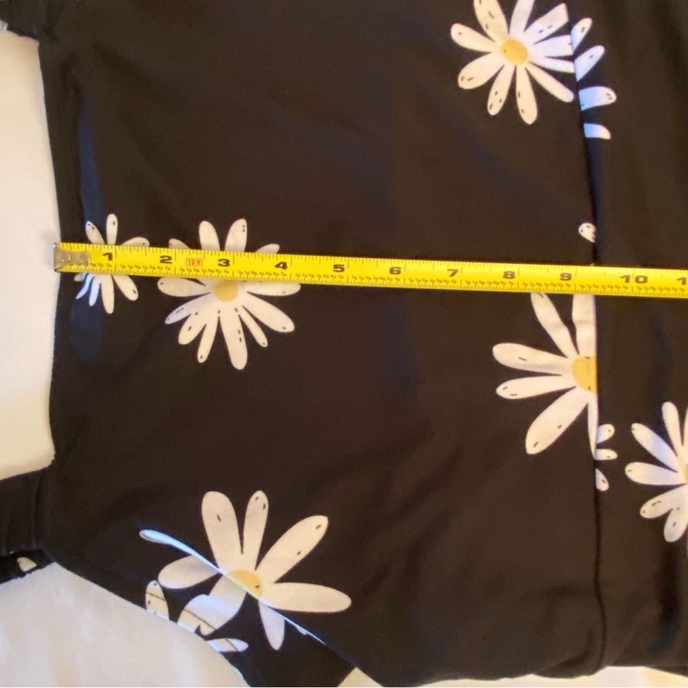 NWT, So Goods For Life  bungee strap skater dress size XL black/white flowers - Picture 6 of 14
